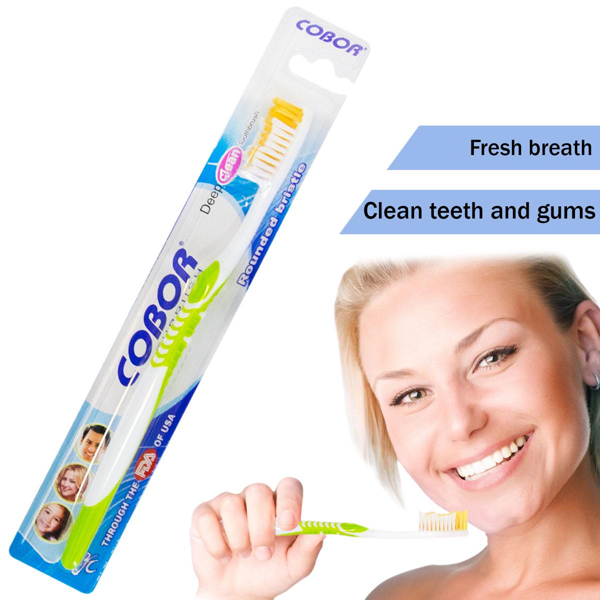 Зубна щітка мануальна Cobor toothbrush Е-608 Салатовий (1009769-LightGreen) - фото 2