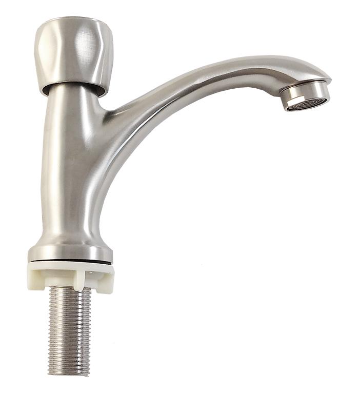 Монокран для умывальника на одну воду Wezer MONO1-05 Сатин (35607)