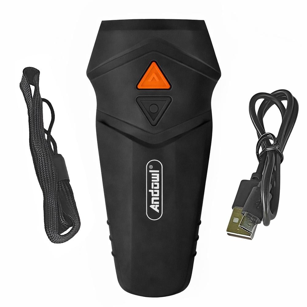 Отпугиватель собак ультразвуковой Andowl Q-DG02X1 с аккумулятором и фонариком Черный (289303b2)