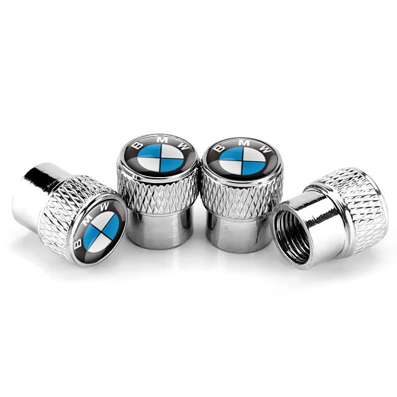 Набор защитных колпачков на ниппель SUNROZ Caps для БМВ Rif Metal Silver BMW 4 шт. (A67761)