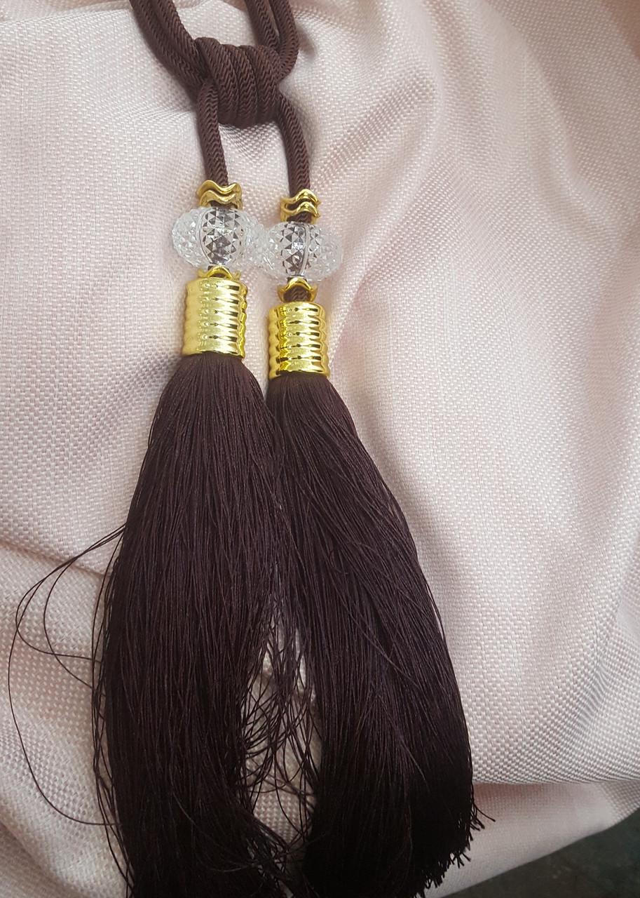 Пензлик для штор декор кристал Коричневий (2673096092)