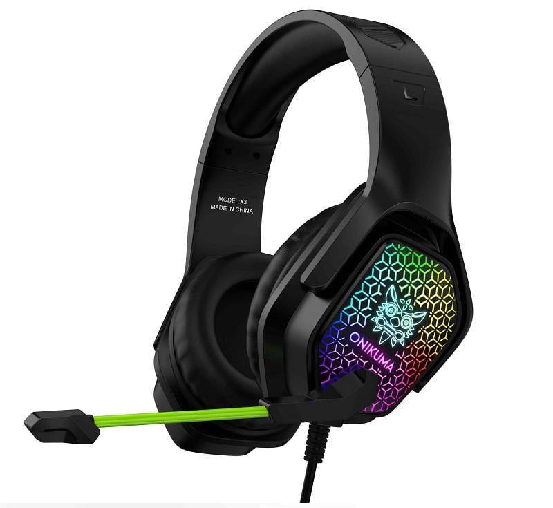 Наушники игровые ONIKUMA RGB LED X3, черные