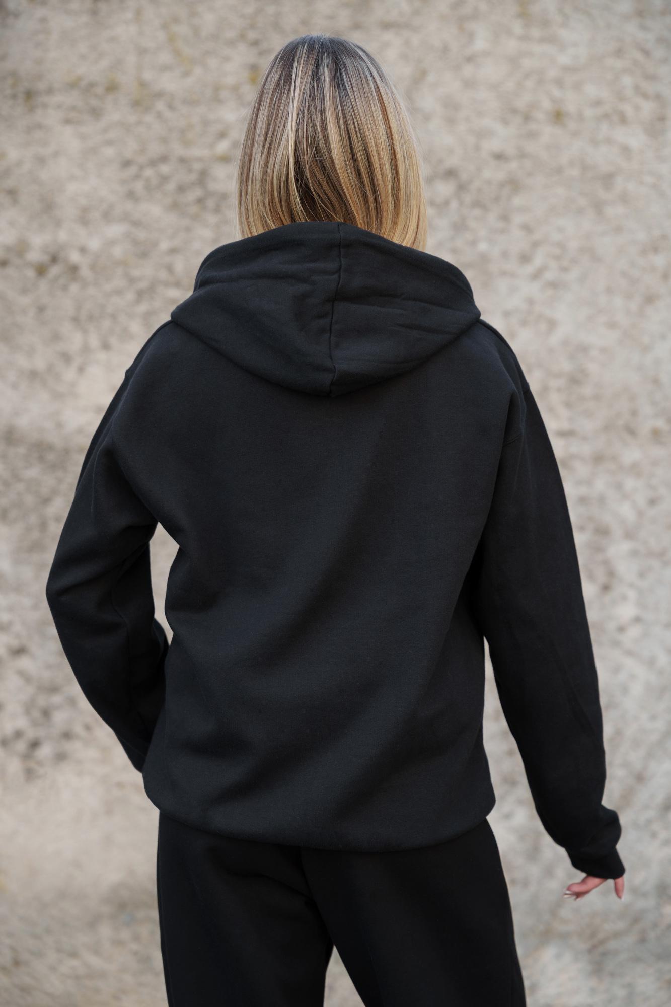 Худи на флисе утепленное Without Kane S/M Black (S/M8055471) - фото 13