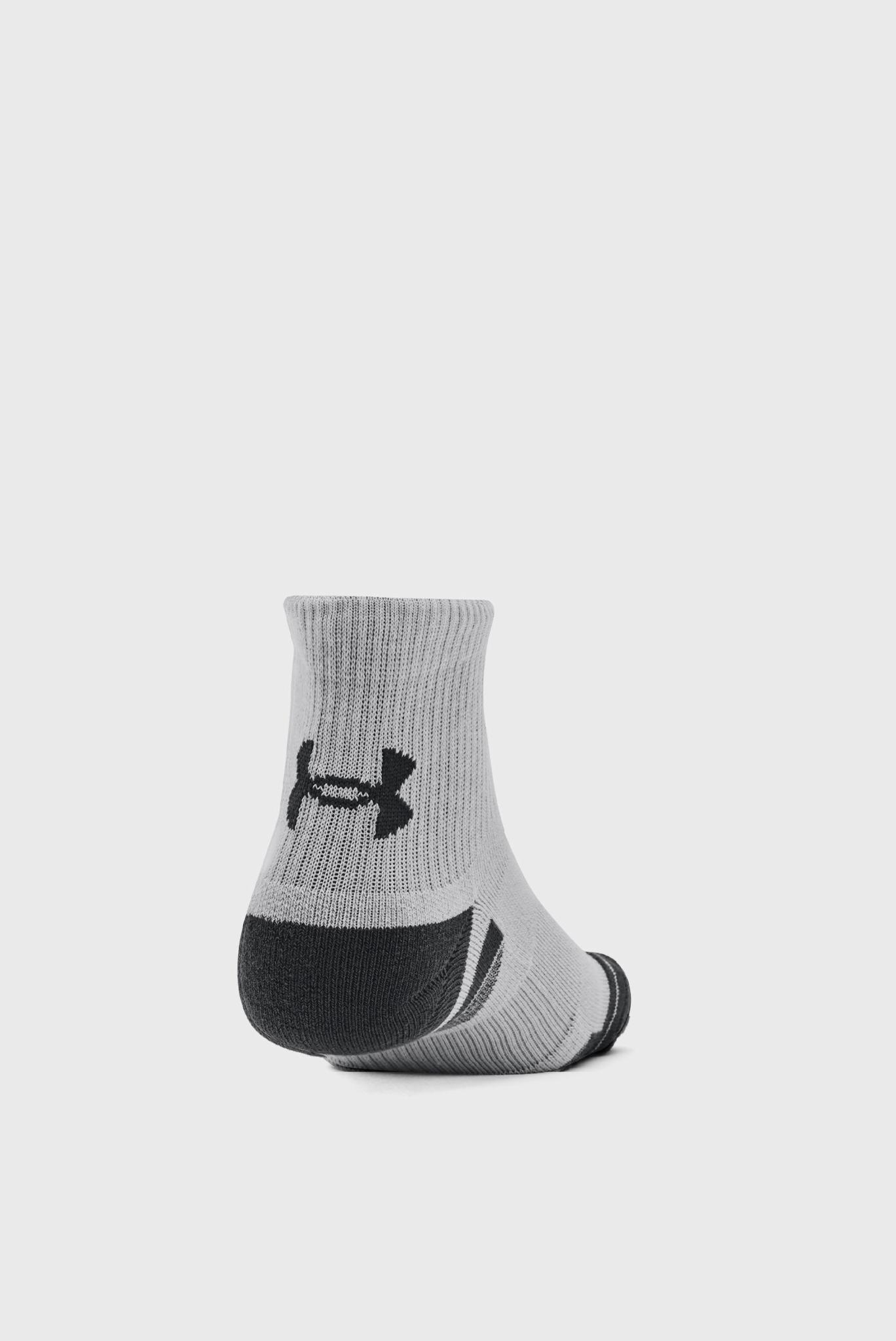 Шкарпетки Under Armour Performance Tech 3pk Qtr Уні M Сірий (1379510-011 M) - фото 2