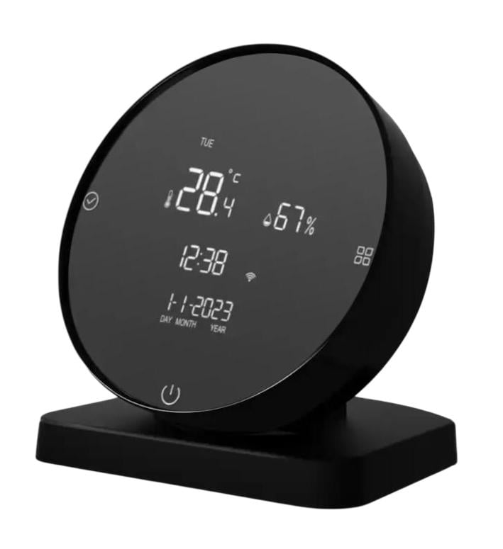 Датчик температуры и влажности Avatto Tuya Smart Wi-Fi Черный (WH00655)