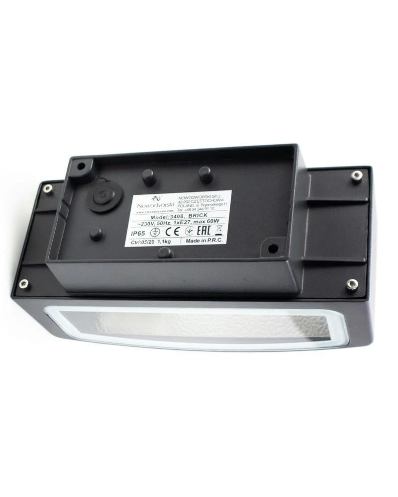 Уличный светильник Nowodvorski 3408 Brick E27 IP65 60W Серый (28686731) - фото 3 Уличный светильник Nowodvorski 3408 Brick E27 IP65 60W Серый (28686731) - фото 3