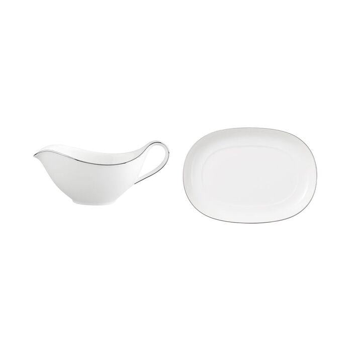 Соусник Villeroy & Boch Anmut Platinum No.1 0,44 л с блюдцем