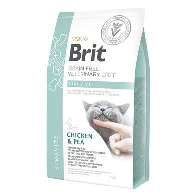 Сухой корм для кошек при заболеваниях мочевыводящих путей Brit GF Veterinary Diet Struvite 2 кг Курица