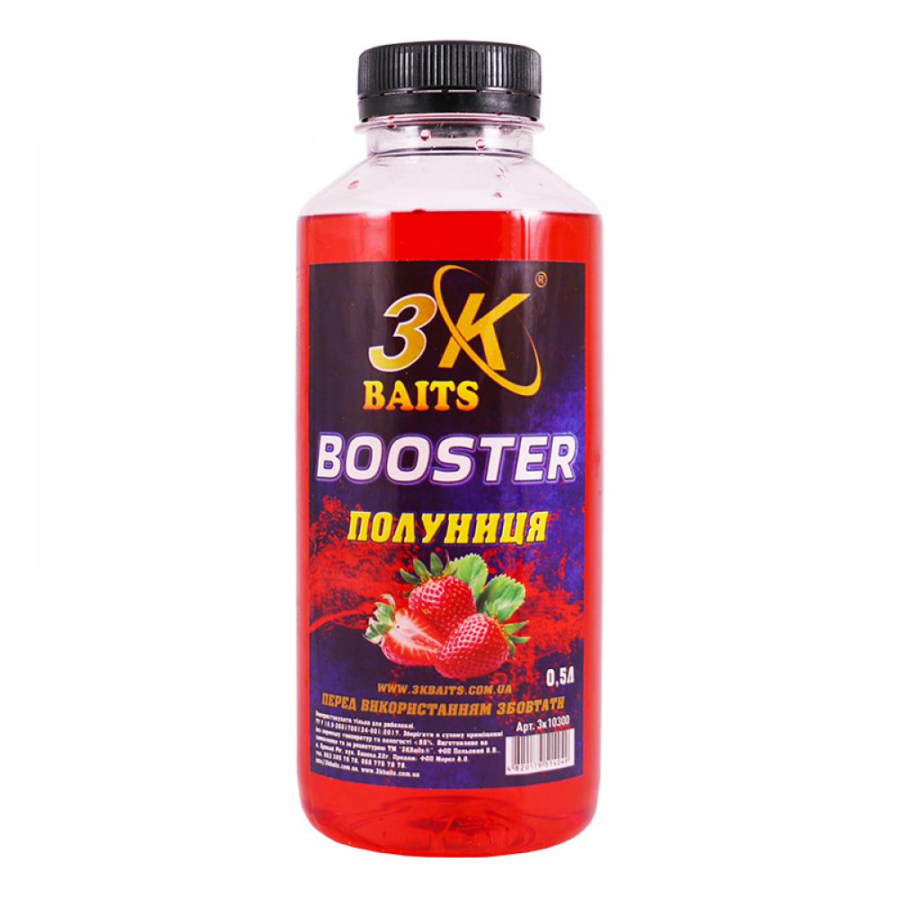 Бустер для прикормки 3KBaits Клубника 500 мл (3KB1414) - фото 1 Бустер для прикормки 3KBaits Клубника 500 мл (3KB1414) - фото 1