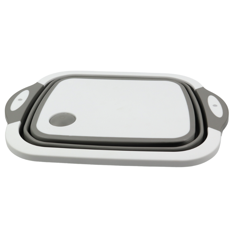 Складна обробна дошка 3в1 органайзер корзина зі зливом (4123491)