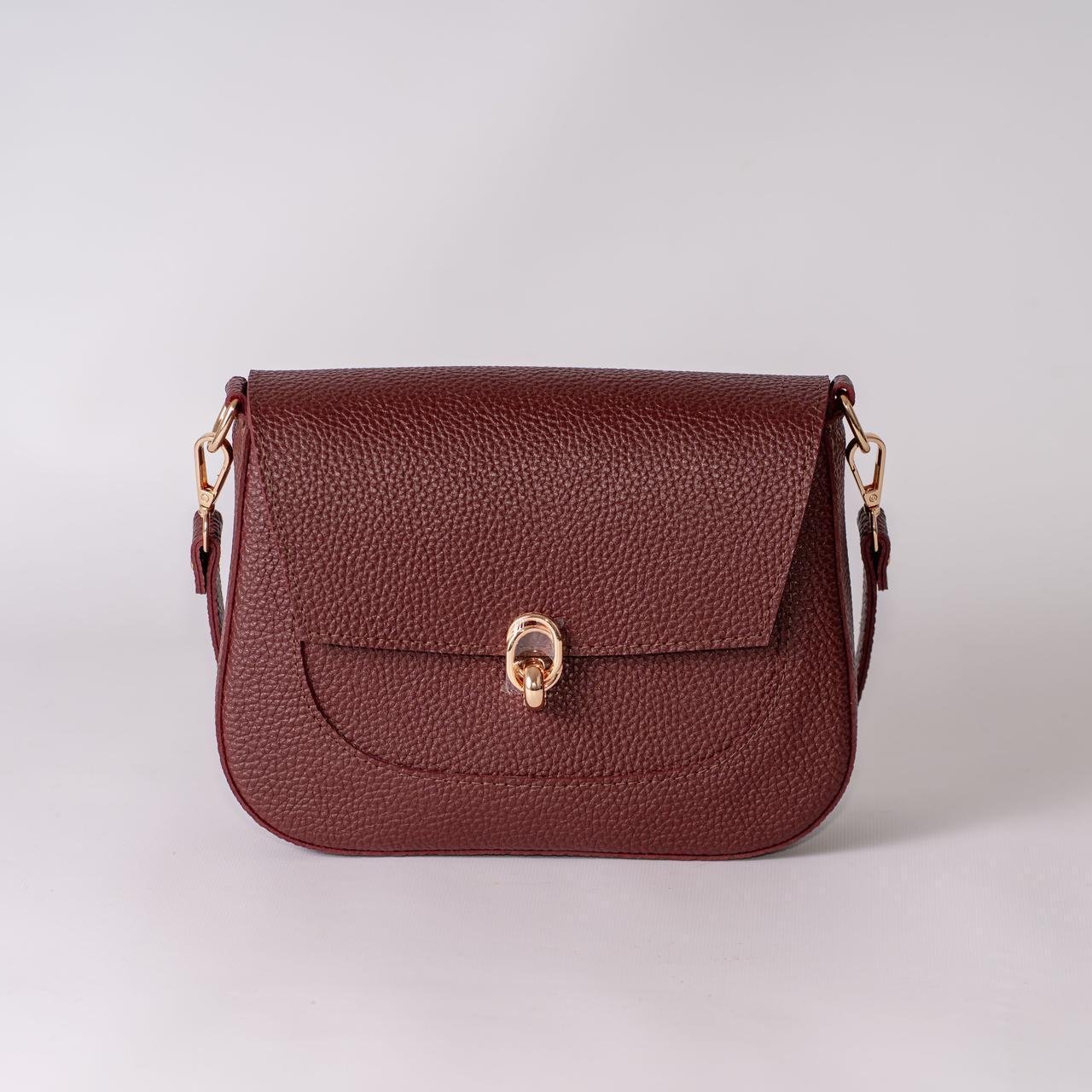 Сумка женская кросс-боди XENIA № 44-24 из эко-кожи Бордовый - фото 1