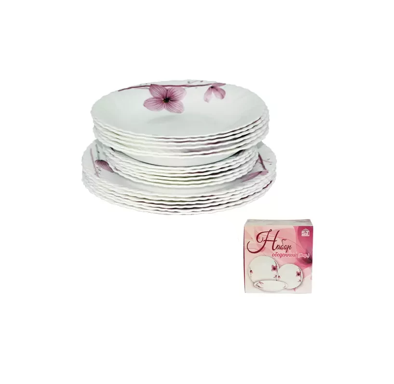 Набор обеденный SNT Орхидея 18 пр. (MSN-450-100-18)