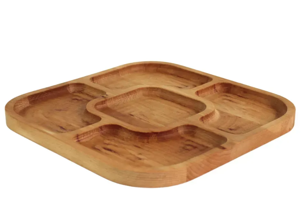 Менюшка QUADRO деревянная 25 см 5 секций (MEN2-2525)