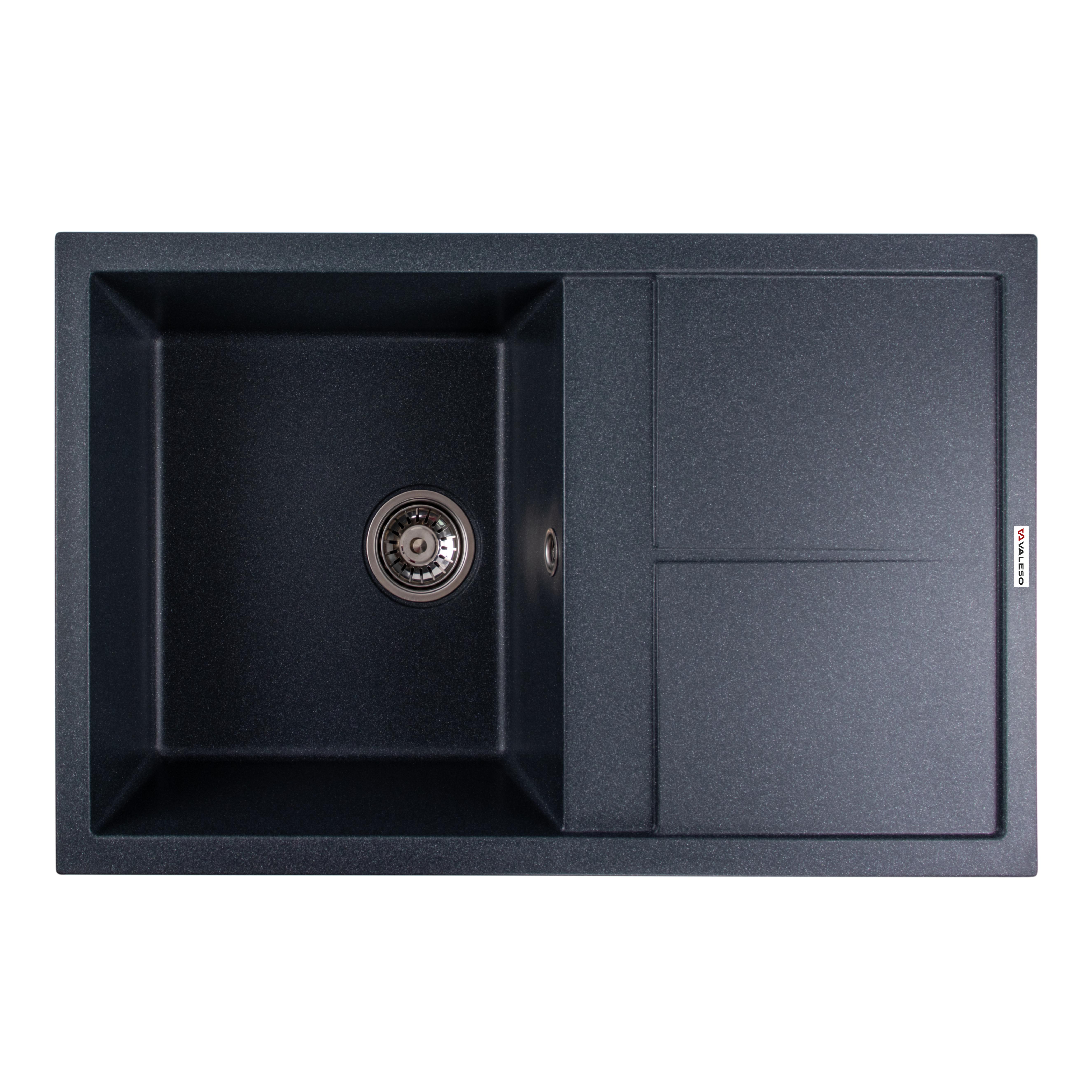 Мийка гранітна для кухні Valeso 7950 Selena матова Антрацит