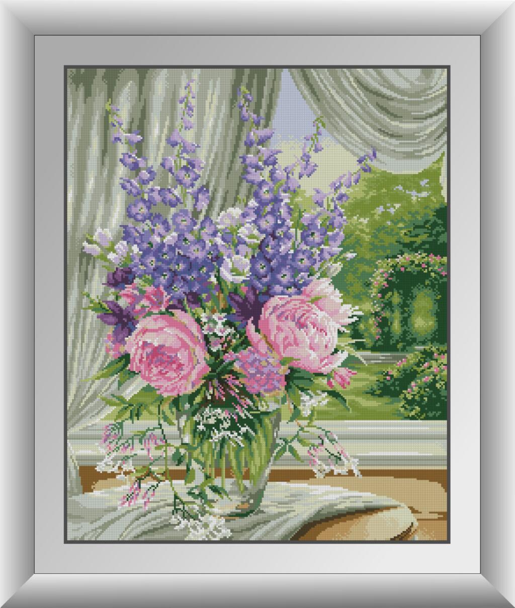 Алмазная мозаика Dream Art Букет у окошка 54x67 см (DA.30235)