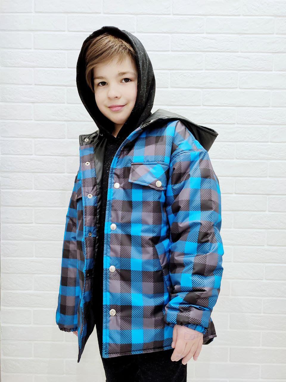 Куртка демісезонна для хлопчика 164 см Синій (PN-47377-164) - фото 3