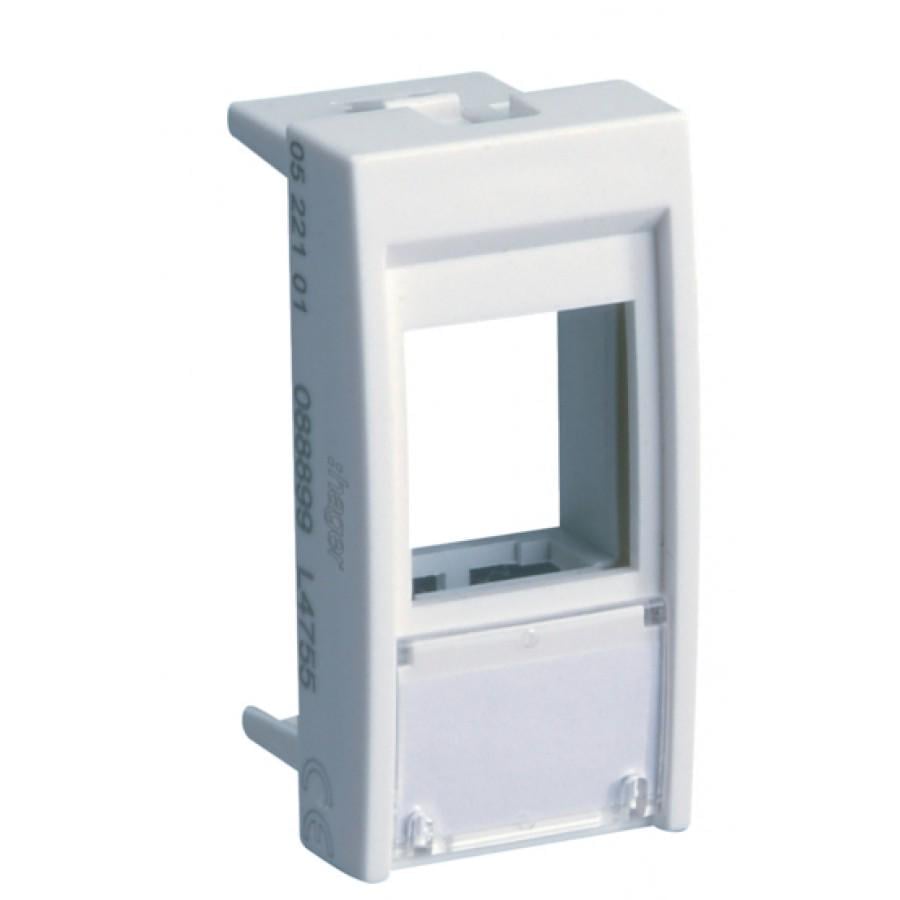 Корпус для одного разъема Hager Keystone Systo WS202 22,5х45 мм Белый (10633)