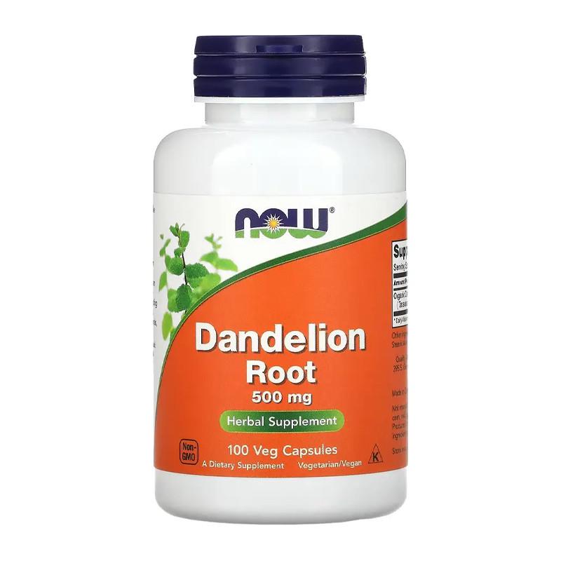 Корінь кульбаби NOW Dandelion Root 500 мг 100 капс. (19482-01)