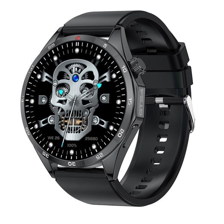 Смарт-часы Lemfo GTS4-Y11 силиконовый ремешок Black (18606)