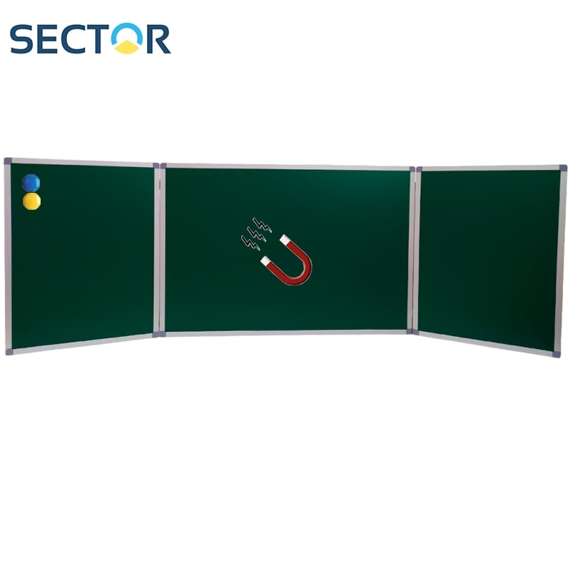 Доска комбинированная SECTOR КМ3010 мел-маркер 5 поверхностей 300x100 см (28690182) - фото 2