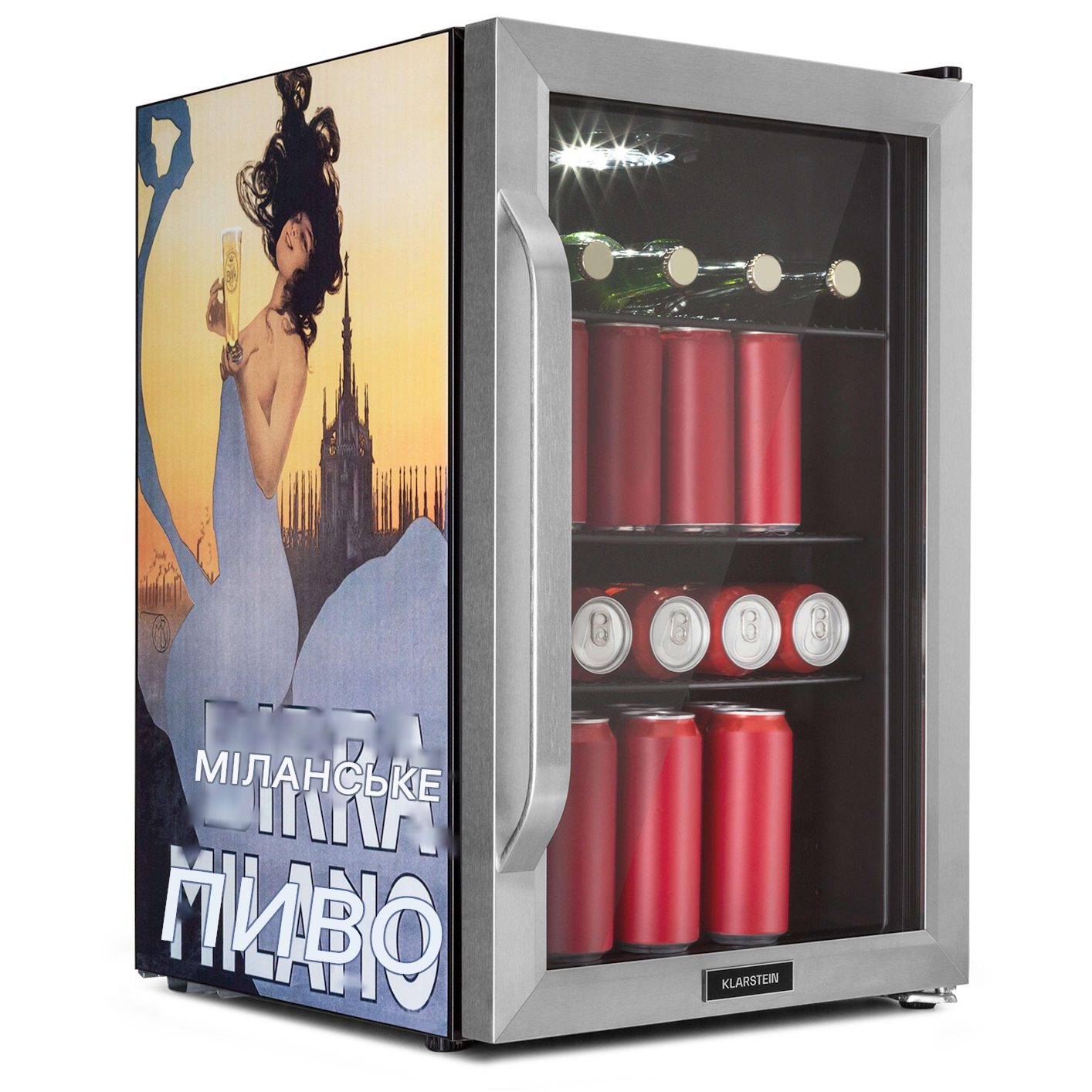Холодильник-витрина KLARSTEIN Beersafe Birra Milano Edition 70 л (10046061)
