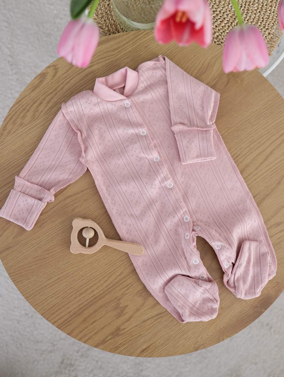 Пижама RoyalBaby ажур р. 62 Пудровый (143865-19289)