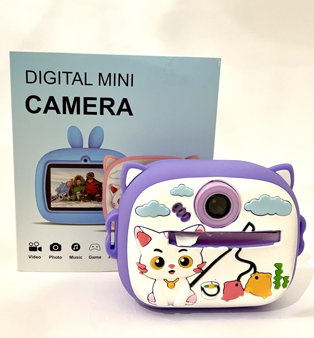 Набор фото и принтер с блютузом и двумя камерами с кошечкой