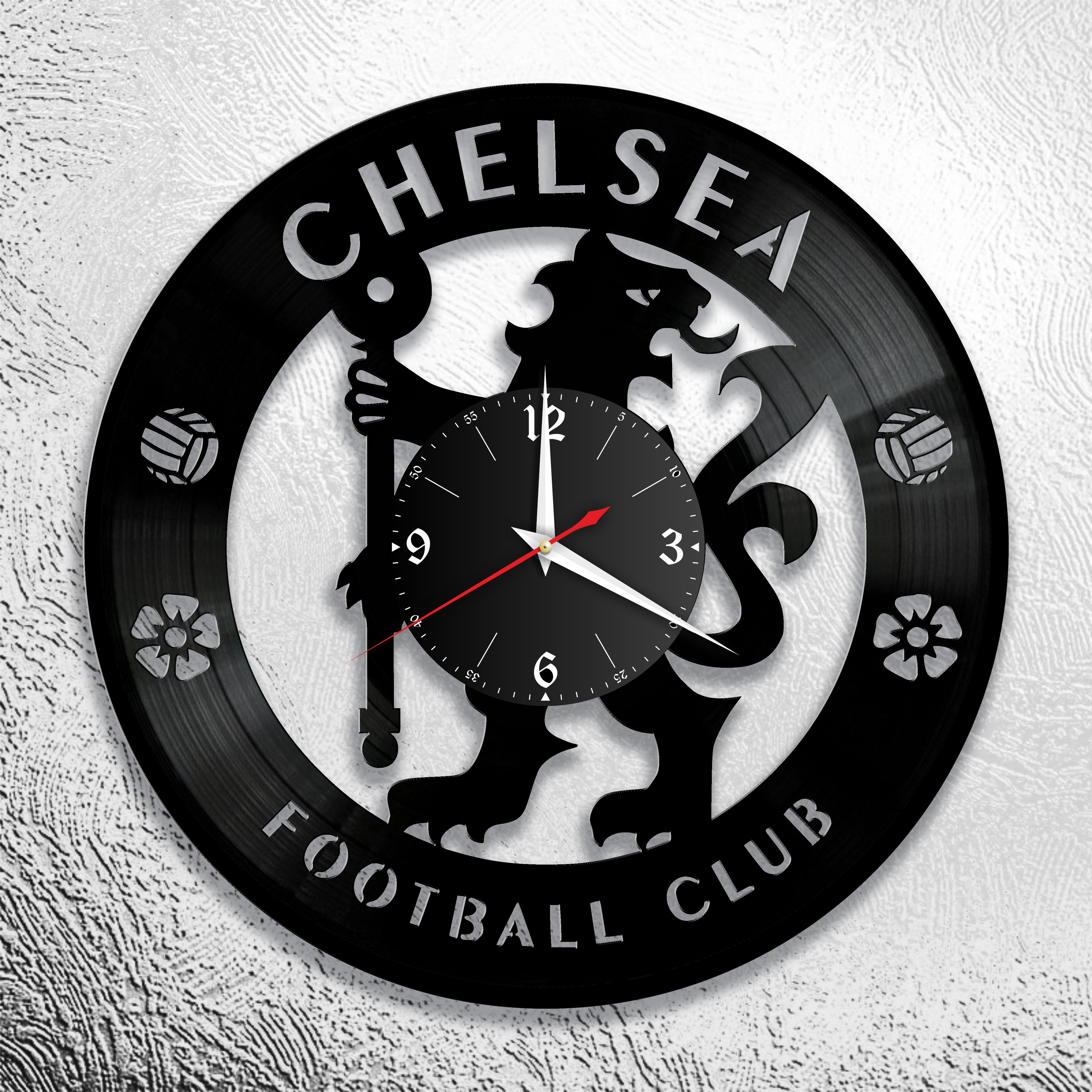 Часы настенные FC Chelsea 0986 из виниловой пластинки