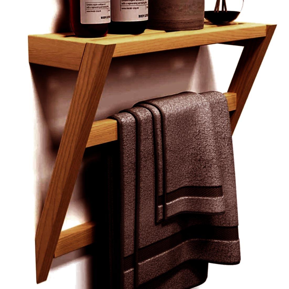 Полка для ванной из дерева Клайн Сиена (ВНП/007305)