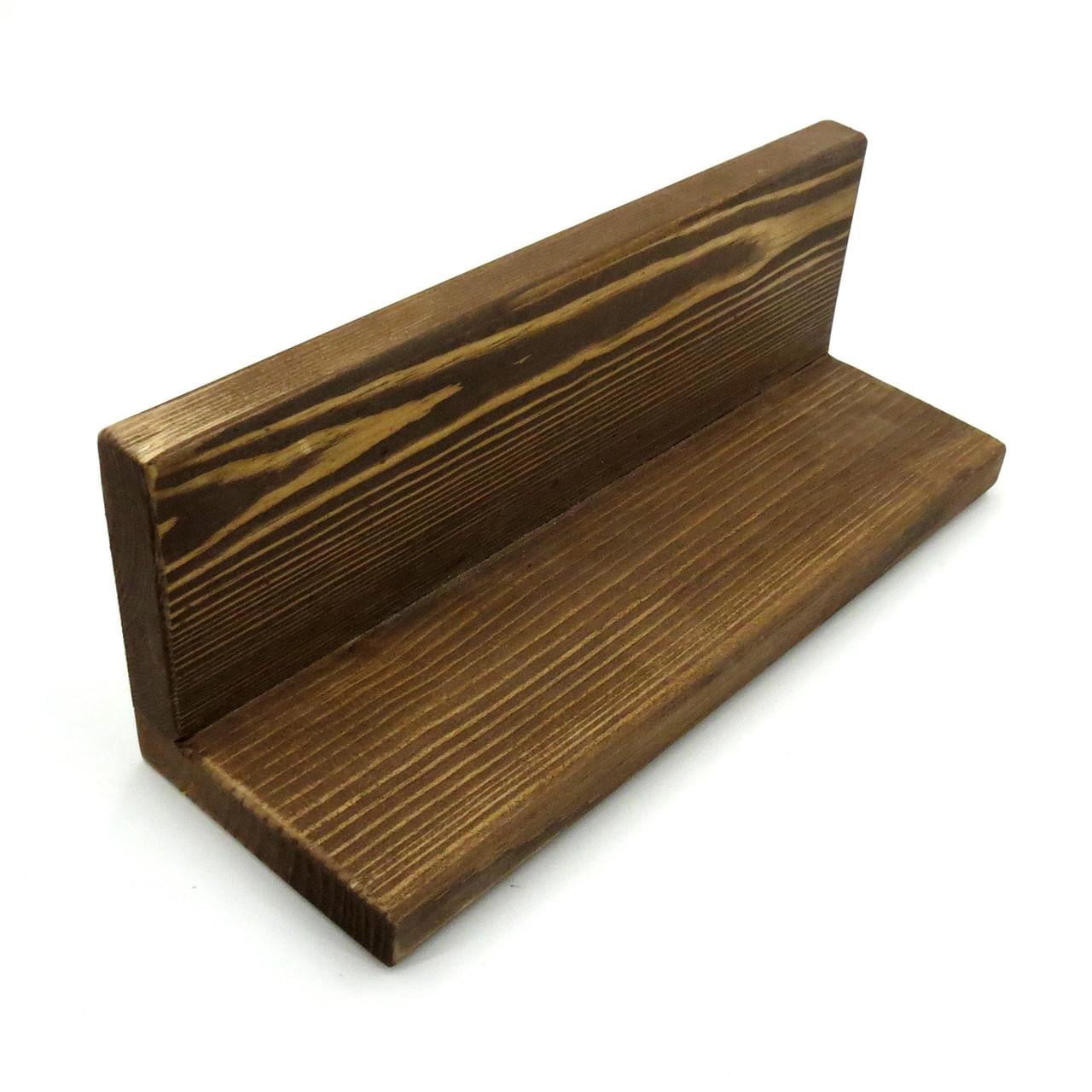 Полка настенная из дерева Палас 30 см Капучино (НСП-308009)