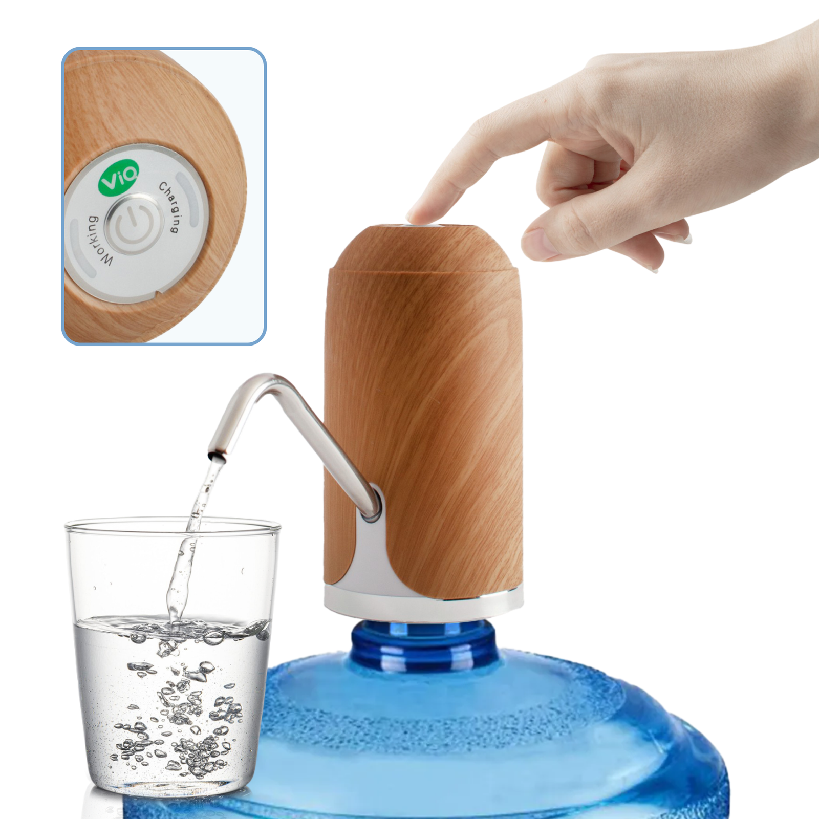 Помпа для води електрична VIO E5 light wood Світле-дерево (9844) - фото 2