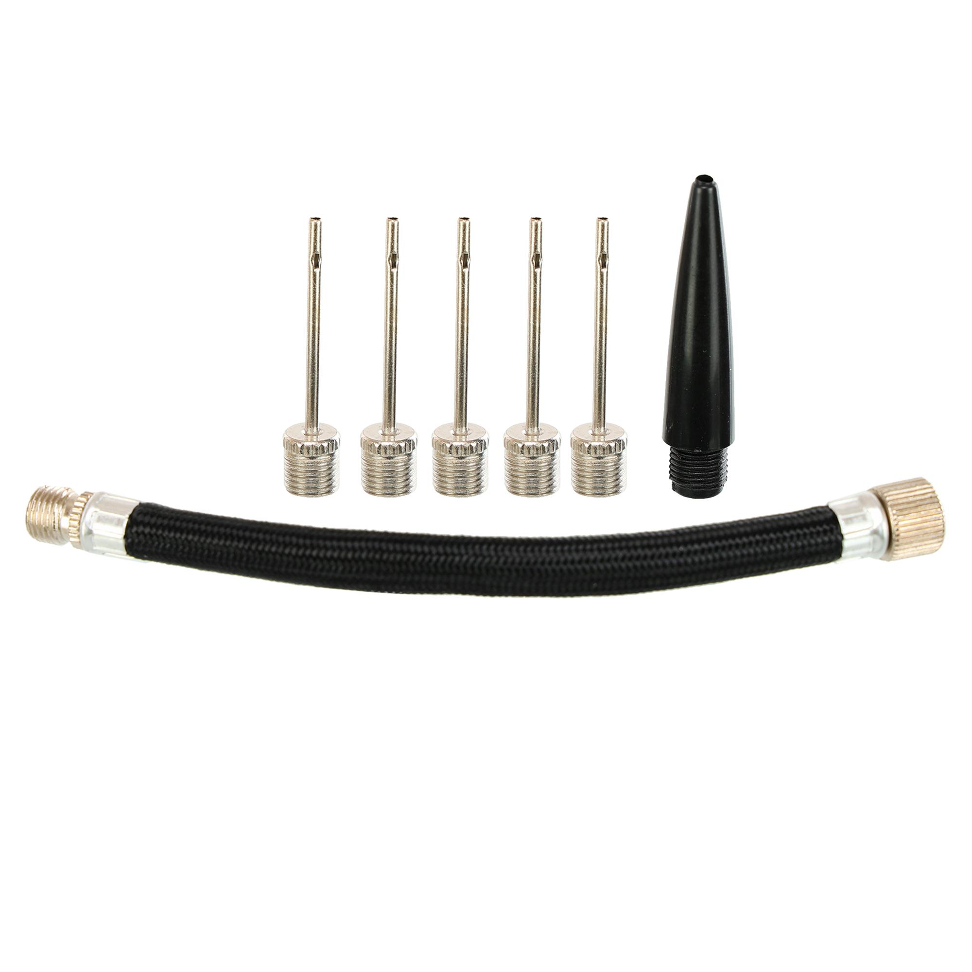 Набор для накачивания мячей LEGEND W2016AP-B 7в1 5 игл/шланг/насадка для насоса (W2016AP-B) - фото 2