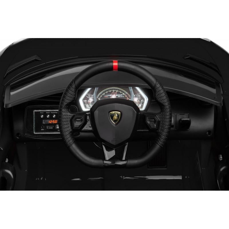 Електромобіль дитячий Caretero Lamborghini 2 мотора по 45 W з пультом ДК Black (306739) - фото 9