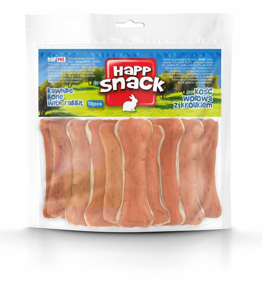 Кости из мяса кролика Happet Snack Happet лакомство для собак 10 шт. 500 г 10 см (GP75 5907708652362)