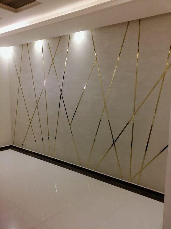 Набор зеркальные наклейки для стены DFA Волшебные полосы 10 м 18 мм Золотой (Y00009-3)