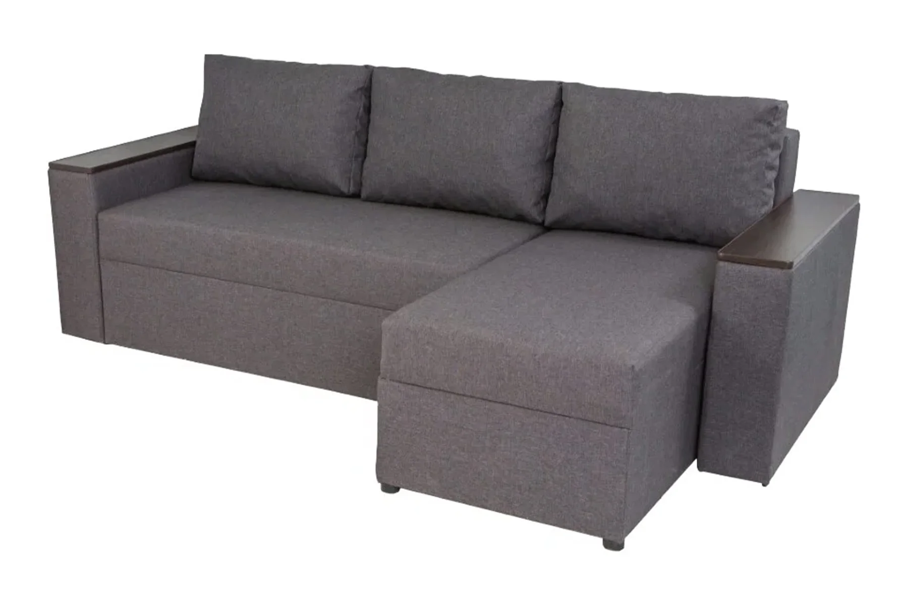 Диван угловой Бостон 240х150 см Серый (25484807)