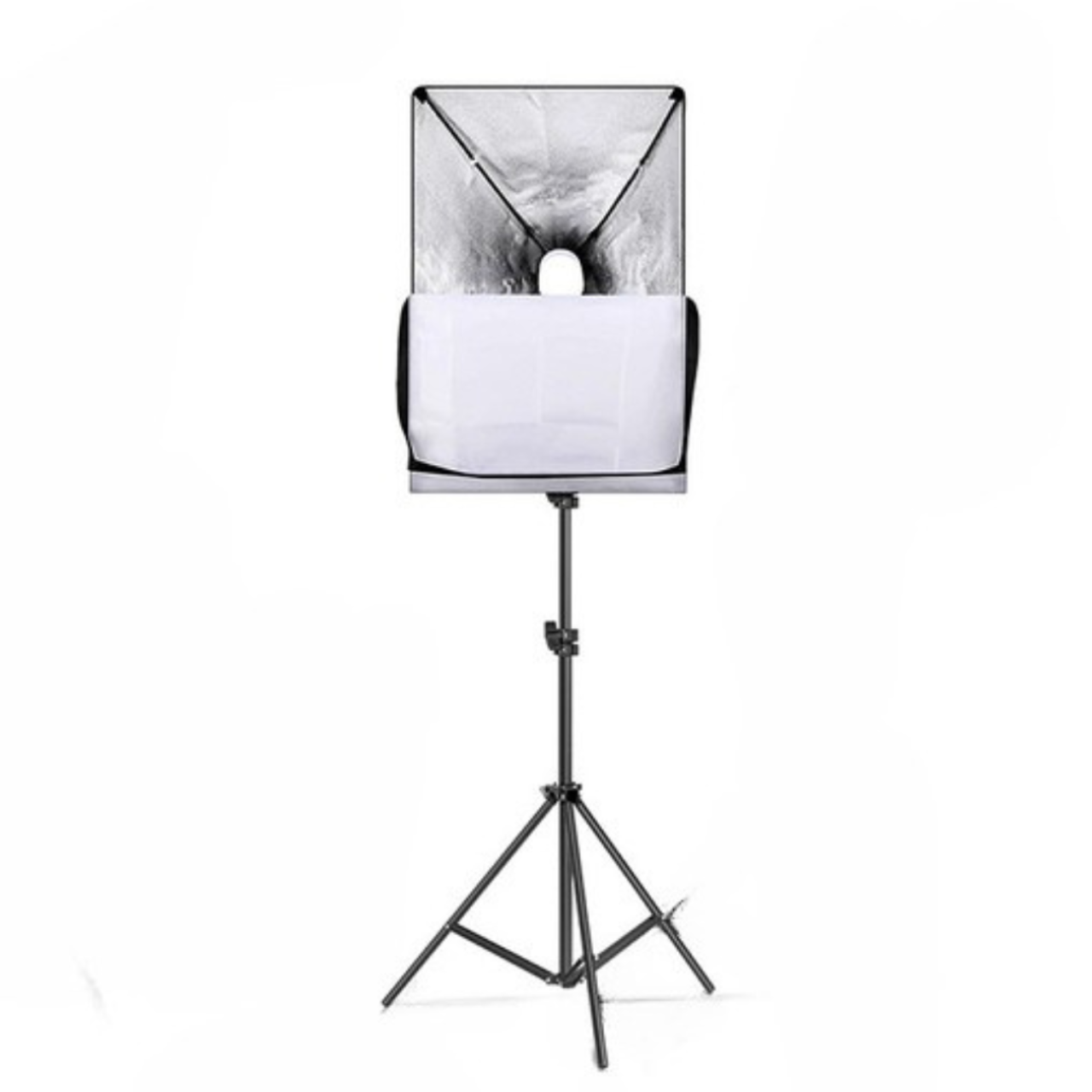 Набір студійного світла софтбокс 50×70 см зі штативом 210 см та LED лампа 24 Вт E27 6500K (S176) - фото 2