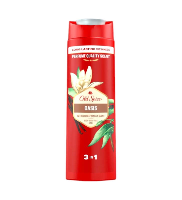Гель-шампунь Old Spice Оазис Дымная ваниль 400 мл 3в1 (8761)