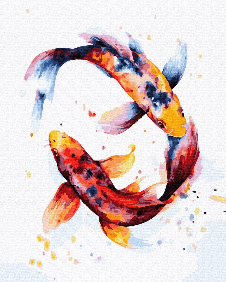 Картина по номерам Brushme Рыбки в акварели 40х50 см (GX33907)