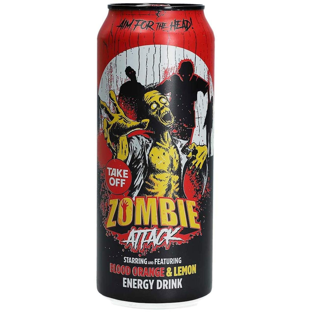 Энергетический напиток Attack Halloween Take Off Energy Drink Zombie Blood Orange & Lemon 500 мл (1677748950)