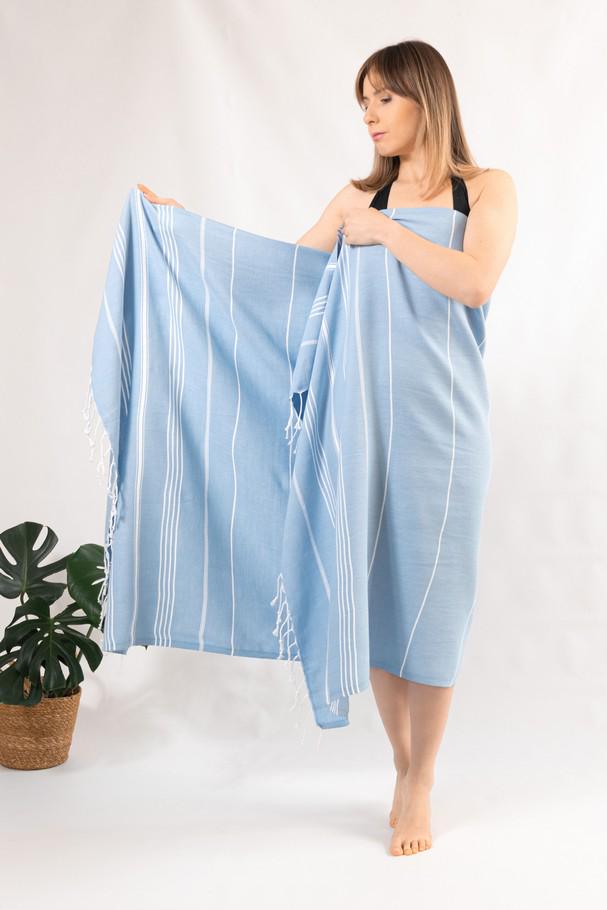 Полотенце Peshtemal Beach Pool Spa 100х180 см Голубой (17718075) - фото 9