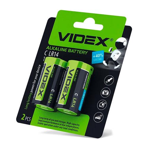 Батарейка Videx LR14/C лужна 1,5В
