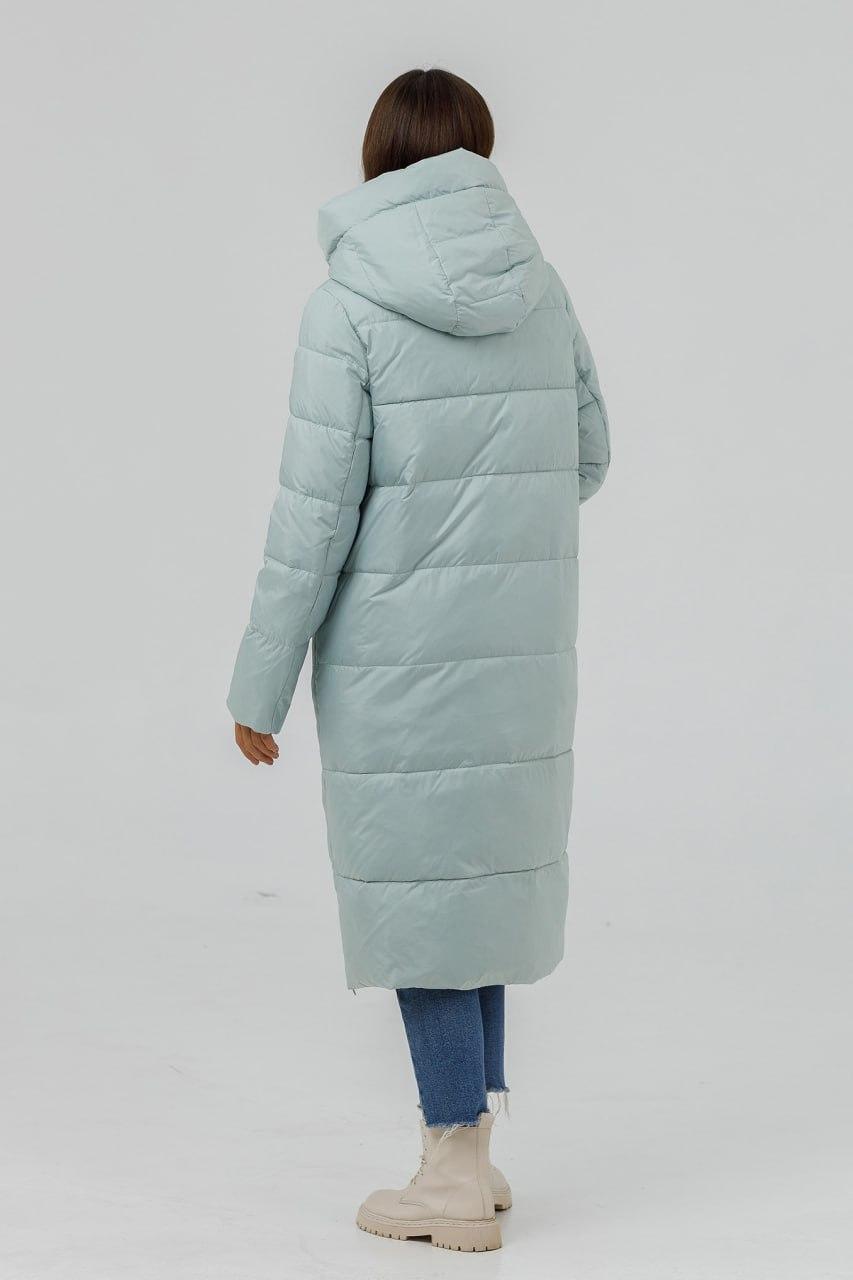 Пуховик женский Lora р. 48 Голубой (208f\48) - фото 4 Пуховик женский Lora р. 48 Голубой (208f\48) - фото 4