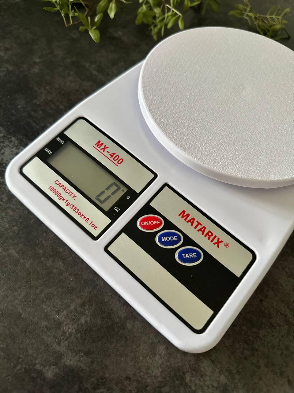 Ваги кухонні Matarix з дисплеєм Білий 10 кг (MX-400) - фото 2 Ваги кухонні Matarix з дисплеєм Білий 10 кг (MX-400) - фото 2