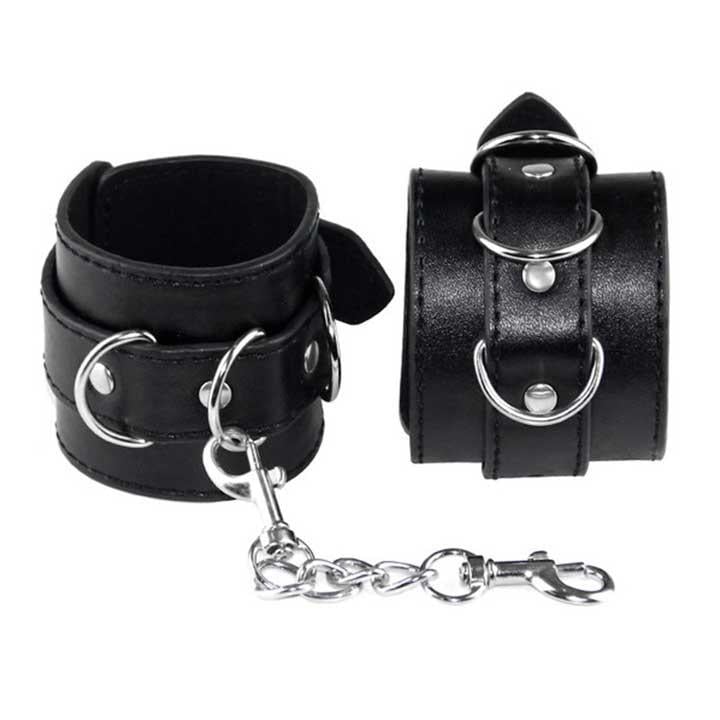 Наручники кожаные BDSM One size Черный (K000315)