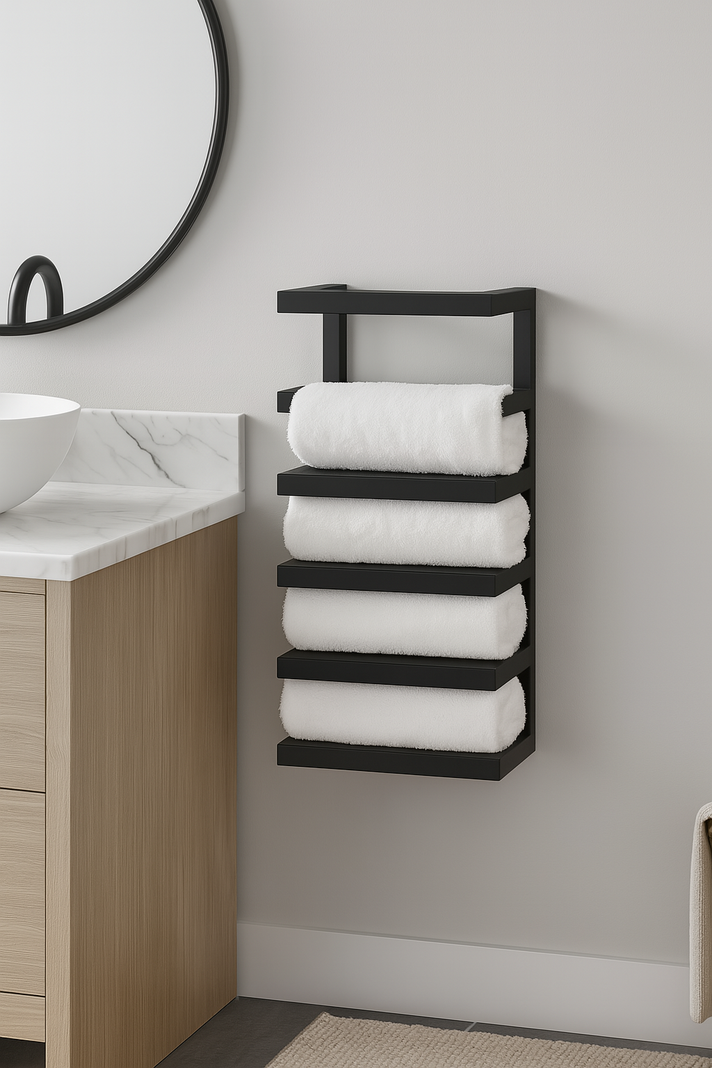 Вішалка настінна для рушників EcoLoft IN-2845 в стилі лофт 30х10х52 см (28768955)