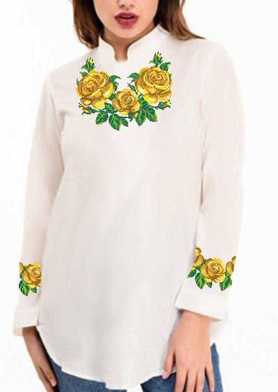 Заготовка для вышивки нитями или бисером рубашка СЖ-69 домотканое полотно