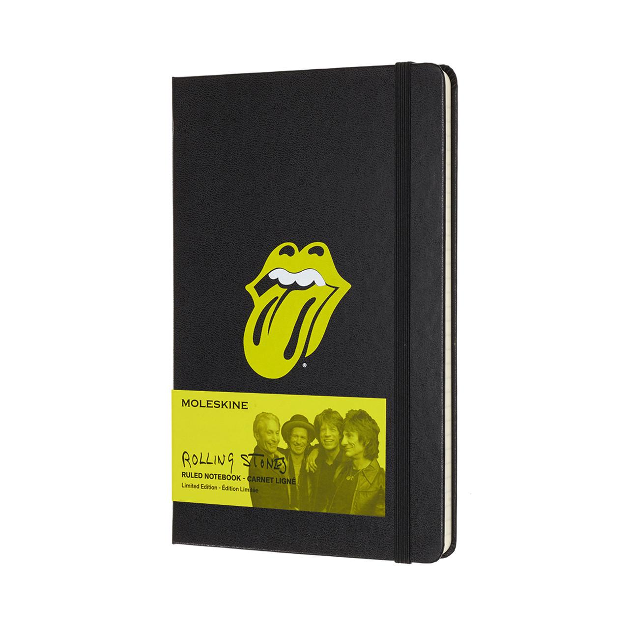 Блокнот Moleskine Limited Rolling Stones средний 13х21 см 240 страниц линейка Черный (8058341710876)