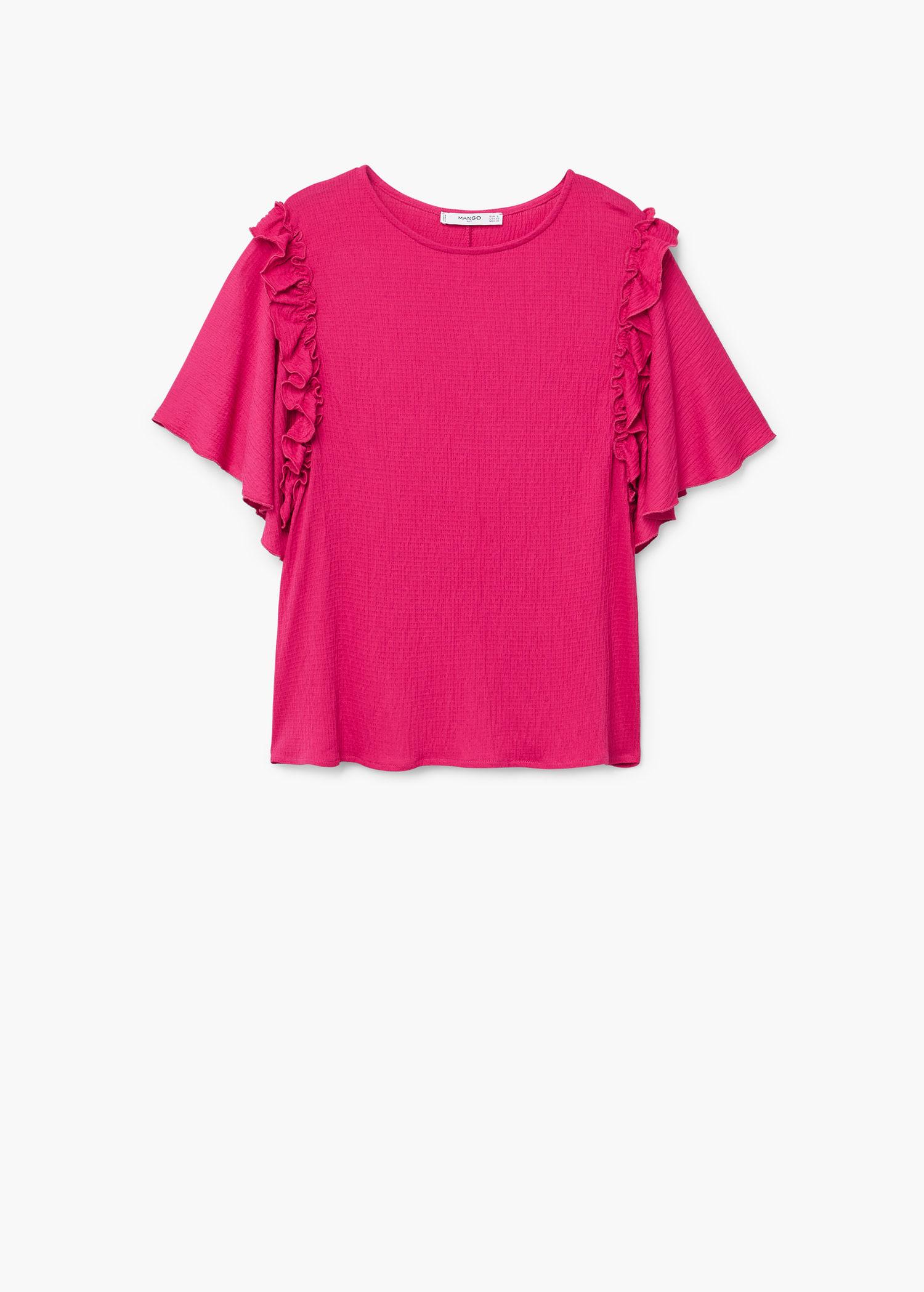 Блузка Mango S Фуксия (2000000827216) - фото 5 Блузка Mango S Фуксия (2000000827216) - фото 5