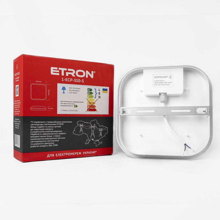 Світильник світлодіодний Etron Communal 1-ESP-510-S 25W 5000 К square - фото 2